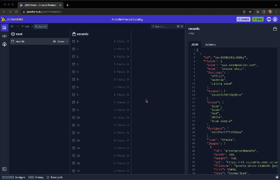 JSON 数据的可视化神器：同时支持在线使用和私有化部署 - 墨天轮