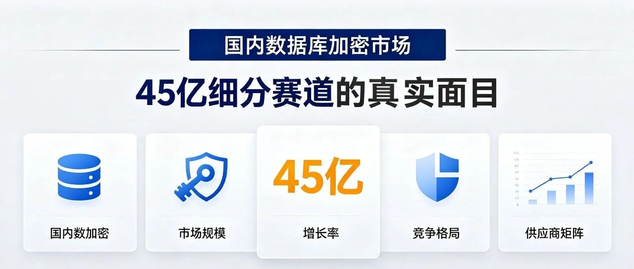 智研观察：国内数据库加密市场格局，45亿细分赛道的真实面目