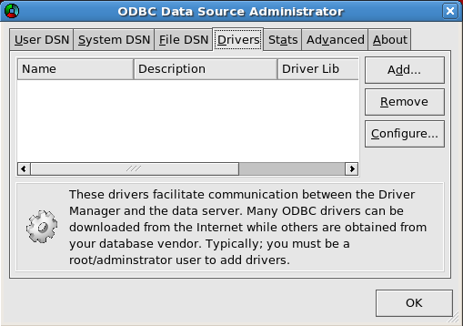图 6 ODBC 数据源配置对话框 