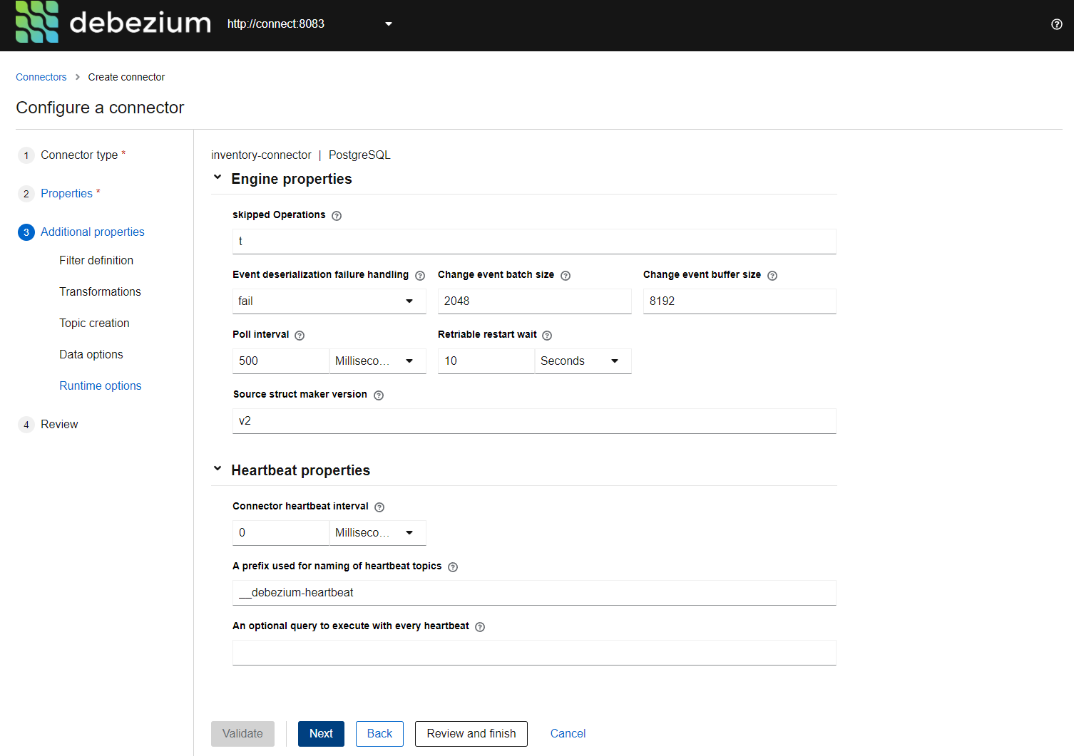 debezium-web-ui-kafka-efak-eagle