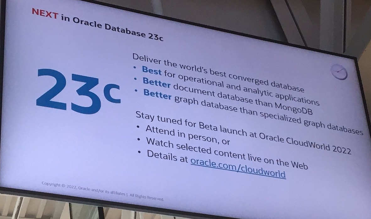 Oracle Database 23c 新特性和版本发布周期计划 墨天轮