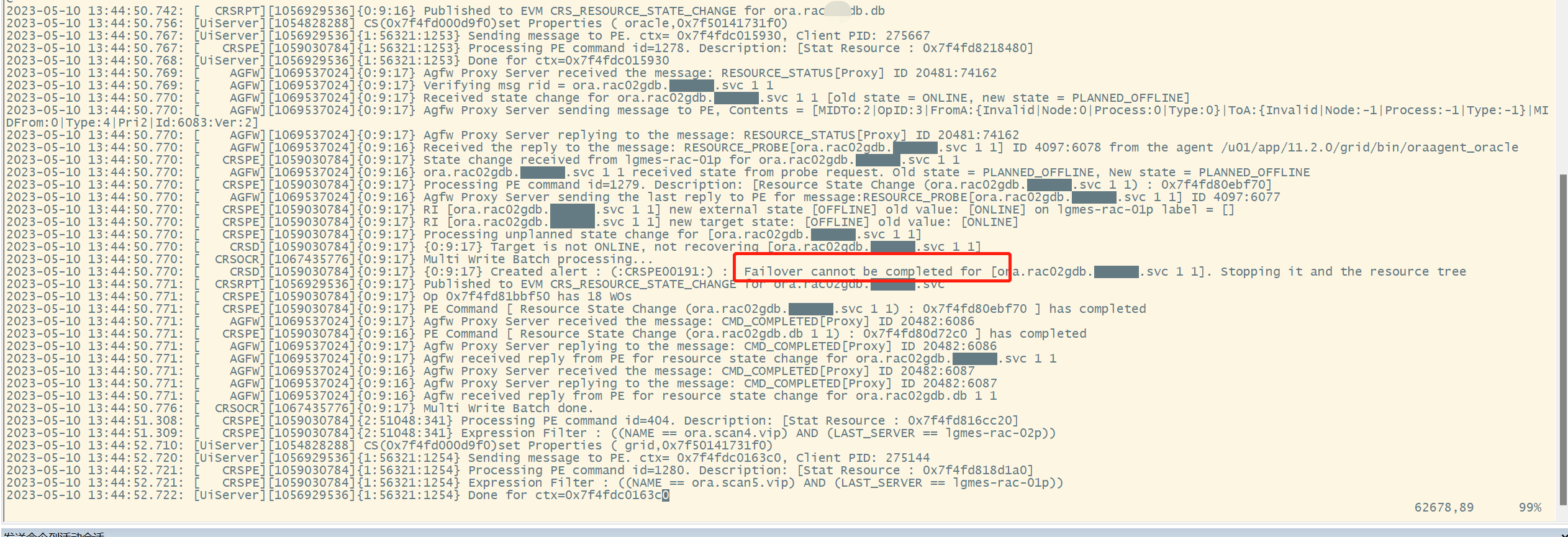 Oracle rac service 