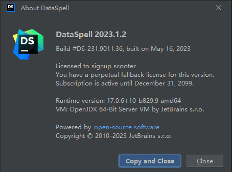 download the new for mac JetBrains DataSpell 2023.1.3