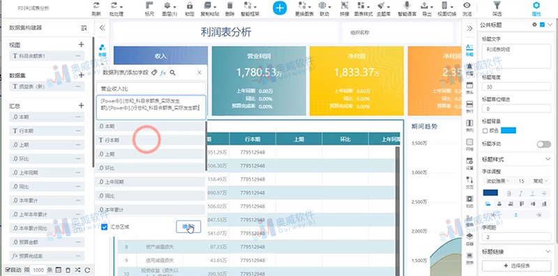 用友BI数据分析