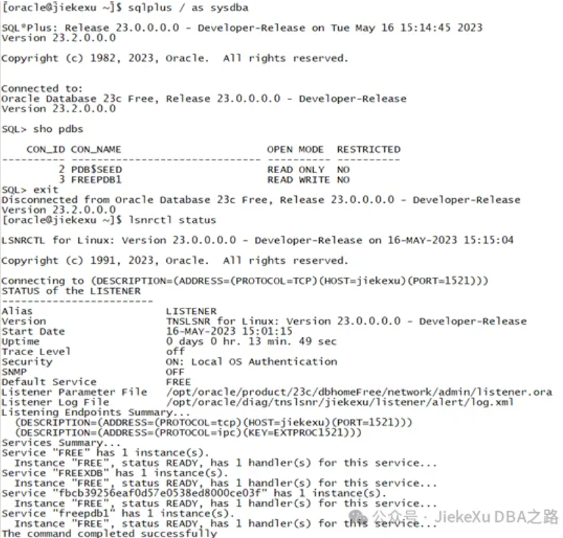 Oracle 23ai free 版本地化安装指南 - 墨天轮