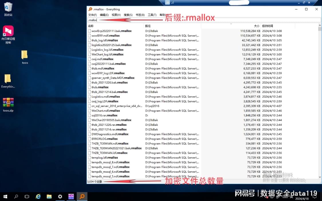 感染病毒的文件示意图