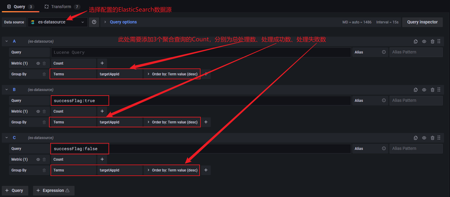 Grafana的数据源依赖日志平台产生的ES数据 grafana配置es数据源_字段_54