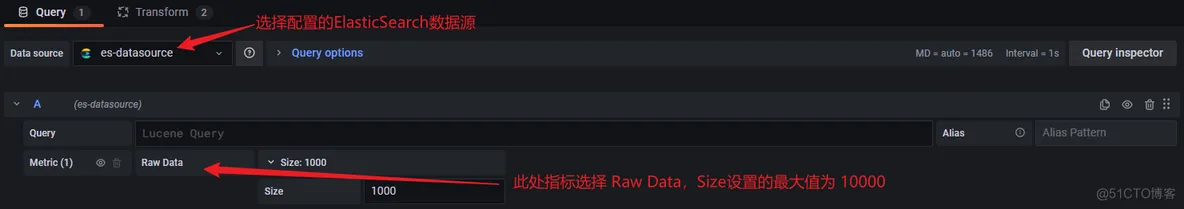 Grafana的数据源依赖日志平台产生的ES数据 grafana配置es数据源_字段_39