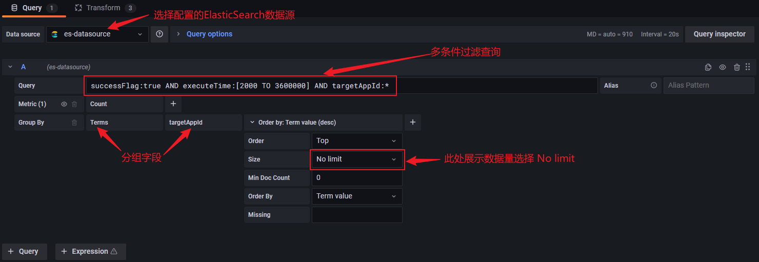 Grafana的数据源依赖日志平台产生的ES数据 grafana配置es数据源_字段_44
