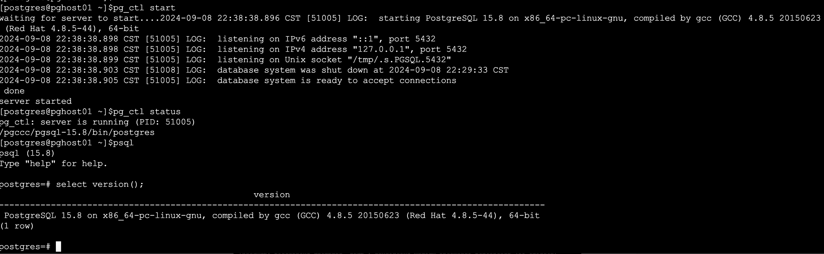 Postgresql 