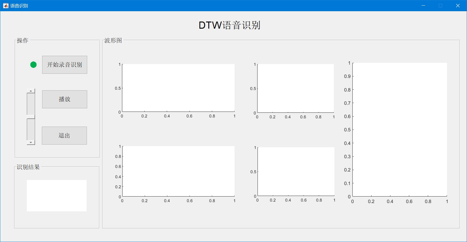 MATLAB语音识别系统（数字0-9识别，带GUI界面，注释齐全及报告版)