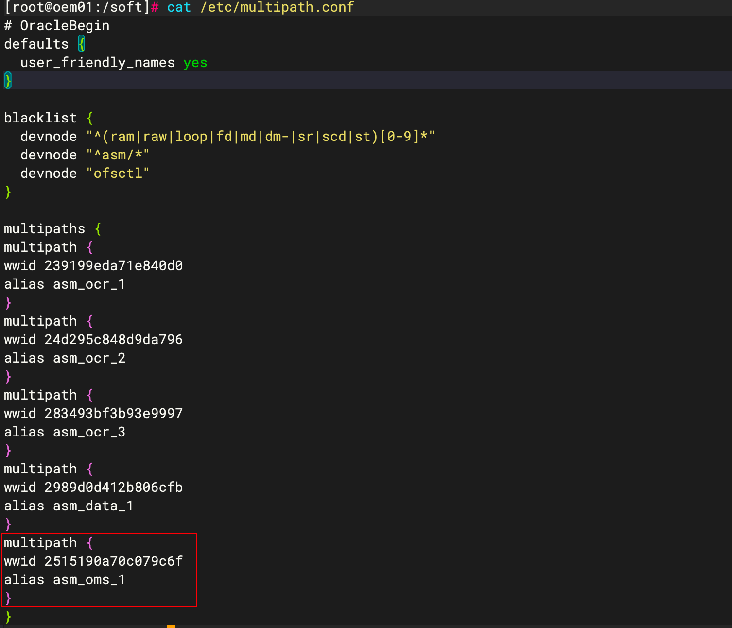 multipath 配置截图