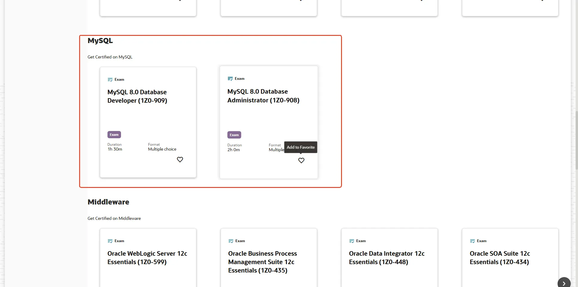 选择MySQL考试示意图