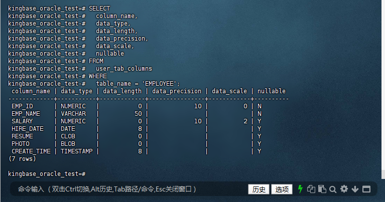 图2-7：查询表字段详情