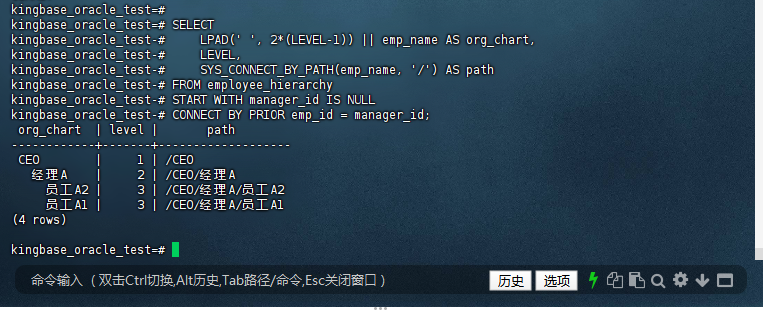 图2-21：层次查询结果