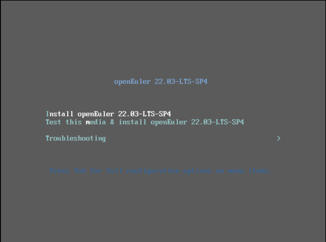 图6 openEuler安装启动菜单