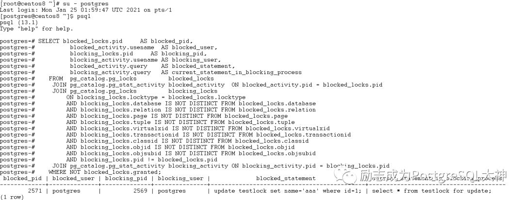 postgresql