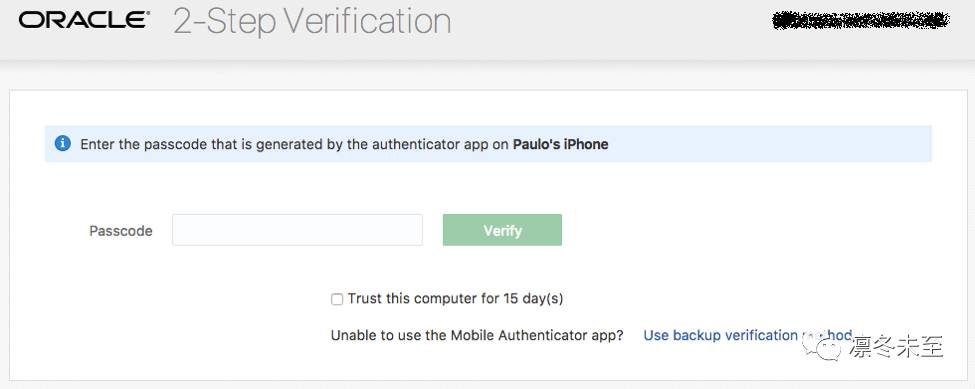使用Oracle身份识别云服务进行多因素身份验证 - 墨天轮