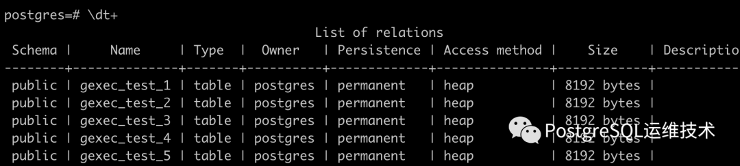 Postgresql Psql之\gexec命令 - 墨天轮