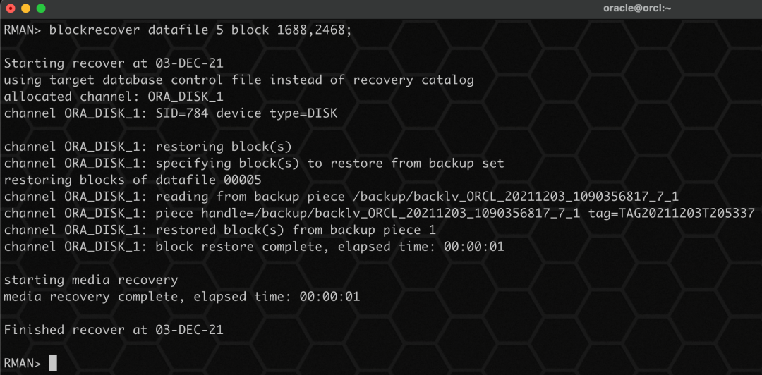 Oracle 数据坏块的 N 种修复方式 墨天轮