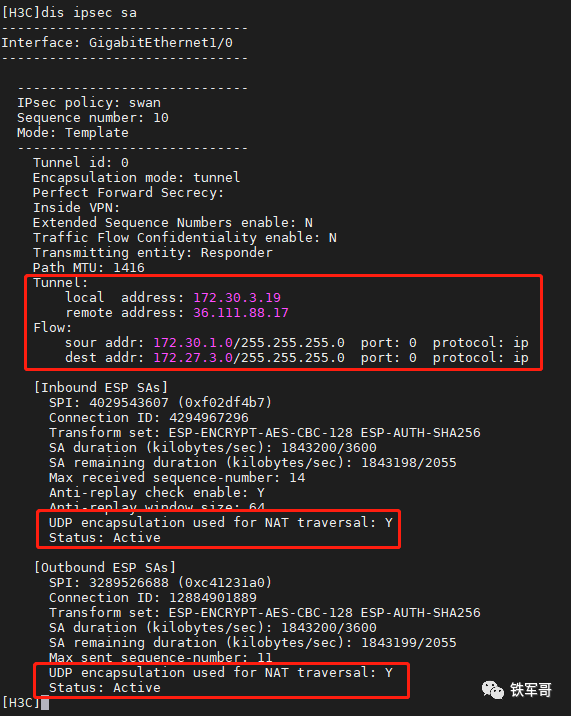 strongSwan穿越NAT与公网VSR对接IPsec配置案例 墨天轮