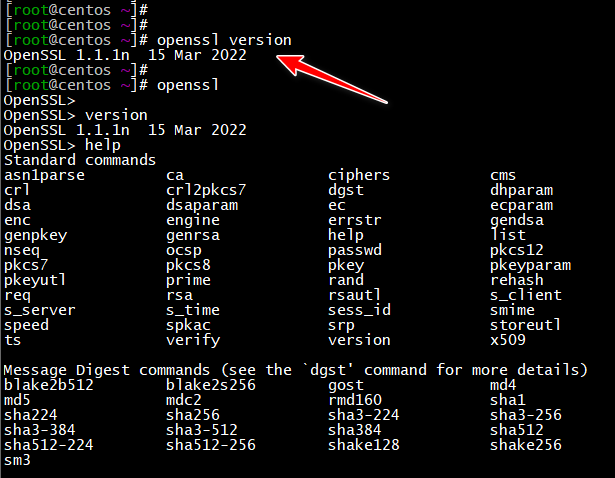 CentOS7下rpm包方式升级openssl到安全版本1.1.1n - 墨天轮